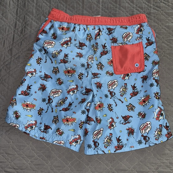 DISNEY MARVEL KID BOY YOUTH SPIDER-MAN SWIMMING SWIM TRUNKS - (RUNS SMALL) - Picture 2 of 10
